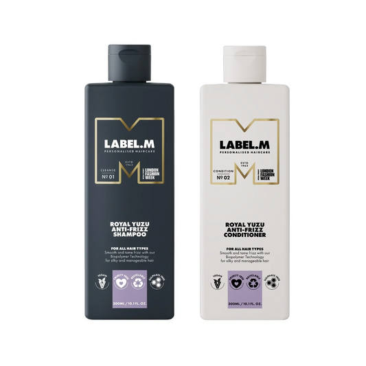 Pachet anti electrizare Label. M Royal Yuzu Anti-Frizz  Sampon Balsam 300 ml