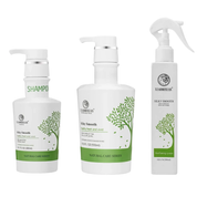 Pachet complet pentru îngrijirea și protecția părului cu extract din arbore de ceai | Xiaomoxuan Silky Smooth ( Șampon 300ml, Mască 550ml, Leave-In 200ml )