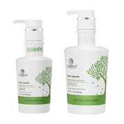 Pachet hrănire intensă a părului cu extract din arbore de ceai | Xiaomoxuan Silky Smooth Tea Tree ( Șampon 300ml, Mască 550ml )