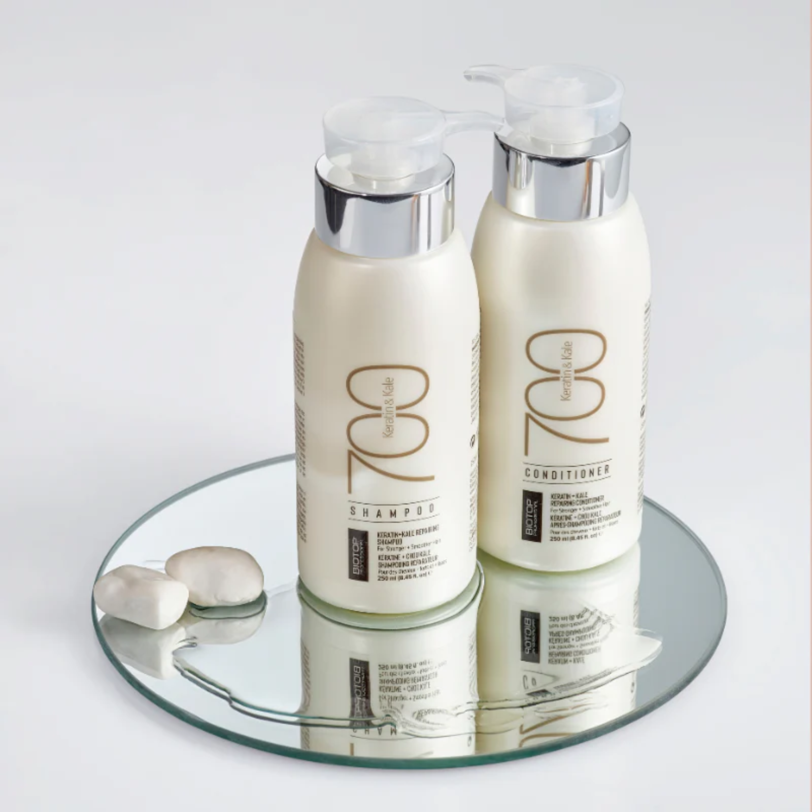 Pachet par degradat sau tratat chimic Biotop Keratin & Kale 700 250 ml (Sampon, Balsam) 2