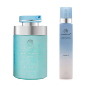 Pachet pentru echilibrarea și protecția scalpului și a părului cu extract de minerale marine | Xiaomoxuan Balancing ( Șampon 500ml, Spray Leave-In 200ml )