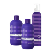 Pachet intretinere par blond  Elgon Colorcare Silver Sampon,Balsam Mousse)