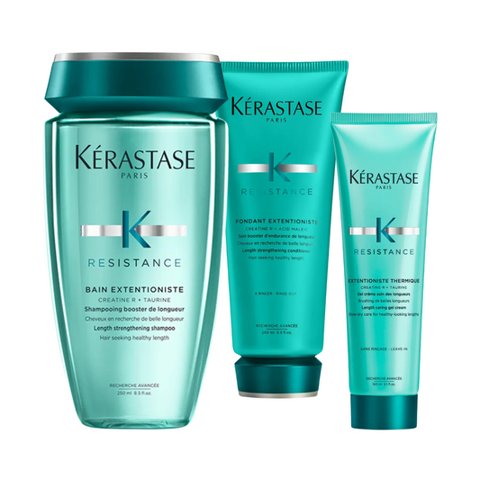 Pachet protectie si stimulare crestere par | Kerastase Extentioniste (Sampon, Balsam, Crema)