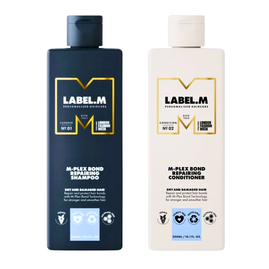 Pachet regenerare par deteriorat Label. M M-Plex Bond Repairing Sampon Balsam 300 ml