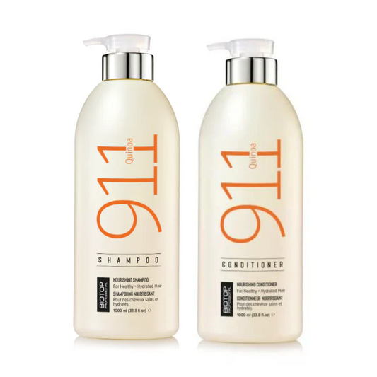 Pachet regenerare par uscat si deteriorat Biotop Quinoa 911 Sampon 1000ml, Balsam 1000 ml Beautifier