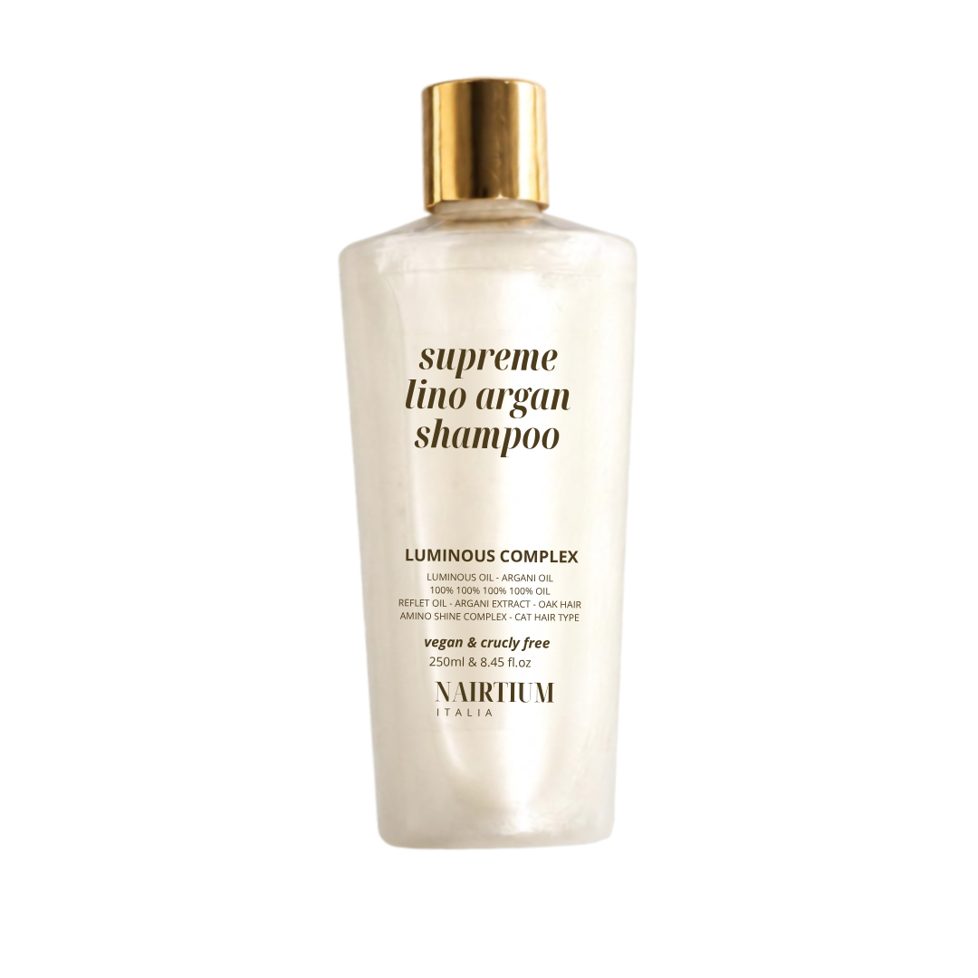 Sampon pentru par stralucitor si matasos | Hairtium Supreme Lino Argan Shampoo 250 ml