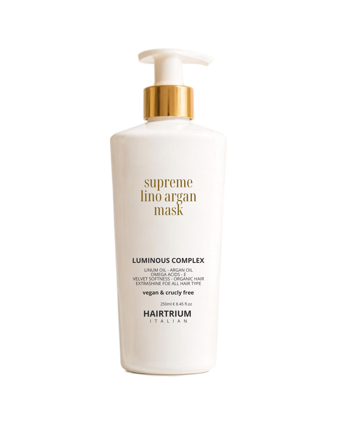 Masca pentru par stralucitor si matasos | Hairtium Supreme Lino Argan Mask 250 ml