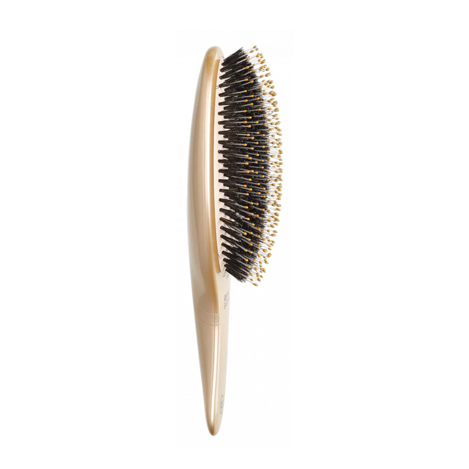 Perie pentru descurcarea părului uscat cu peri din nailon și păr de mistreț | Olivia Garden Expert Care Curve Nylon Boar Gold