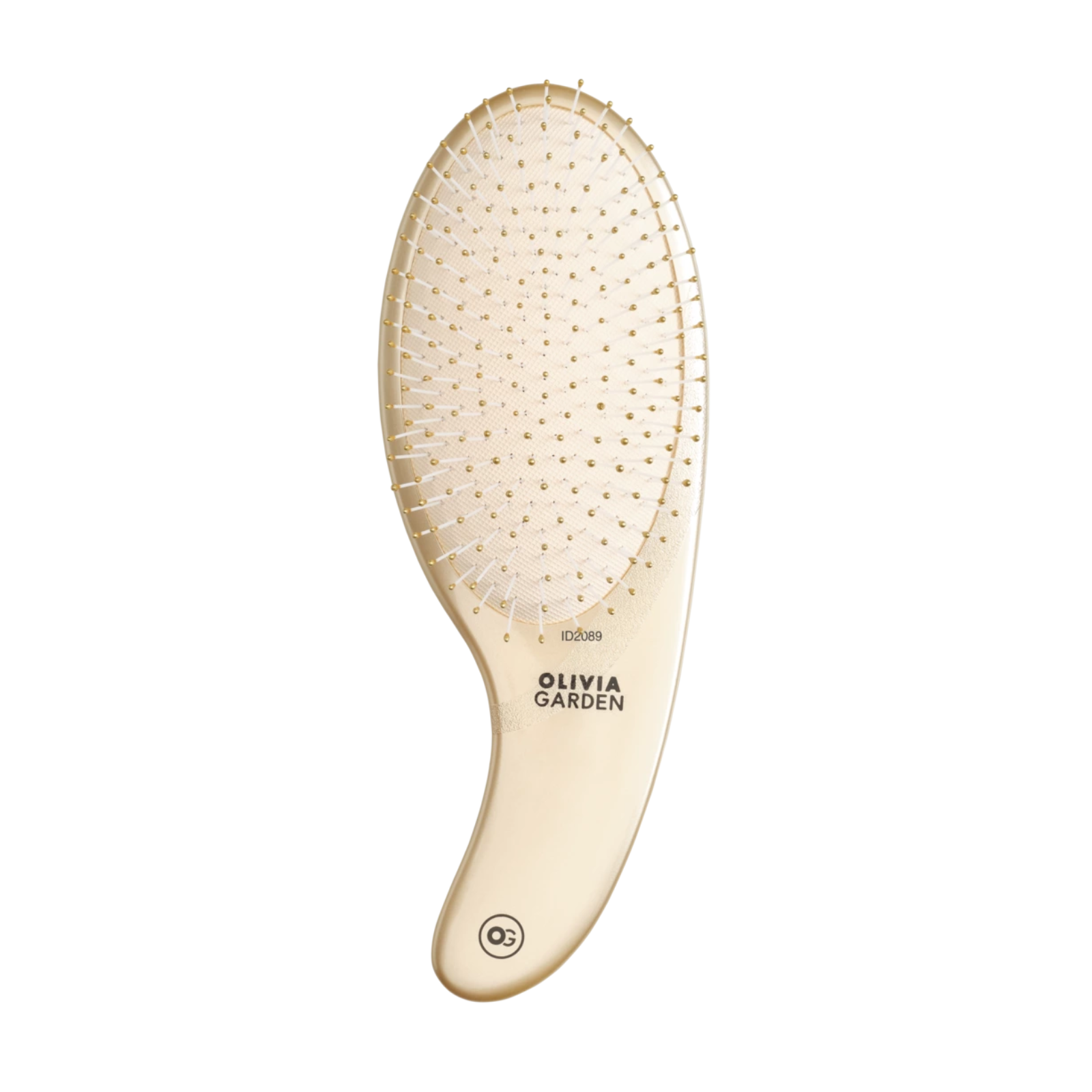Perie pentru descâlcirea părului umed | Olivia Garden Expert Care Curve Nylon Gold