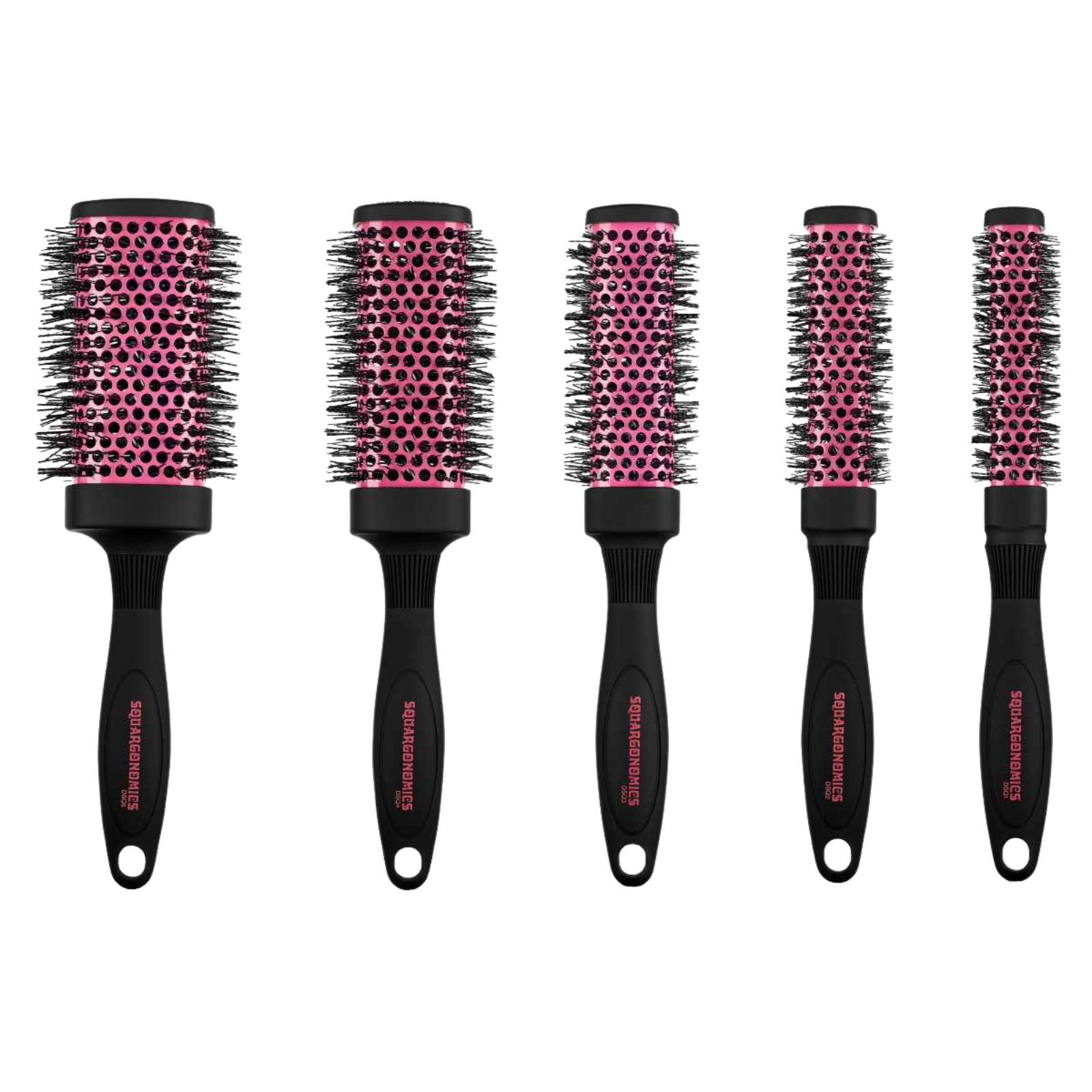 Set perii profesionale termoceramice cu sectiune patrata pentru volum Denman Squargonomics DSQ Hair Brushes Romania Beautifier