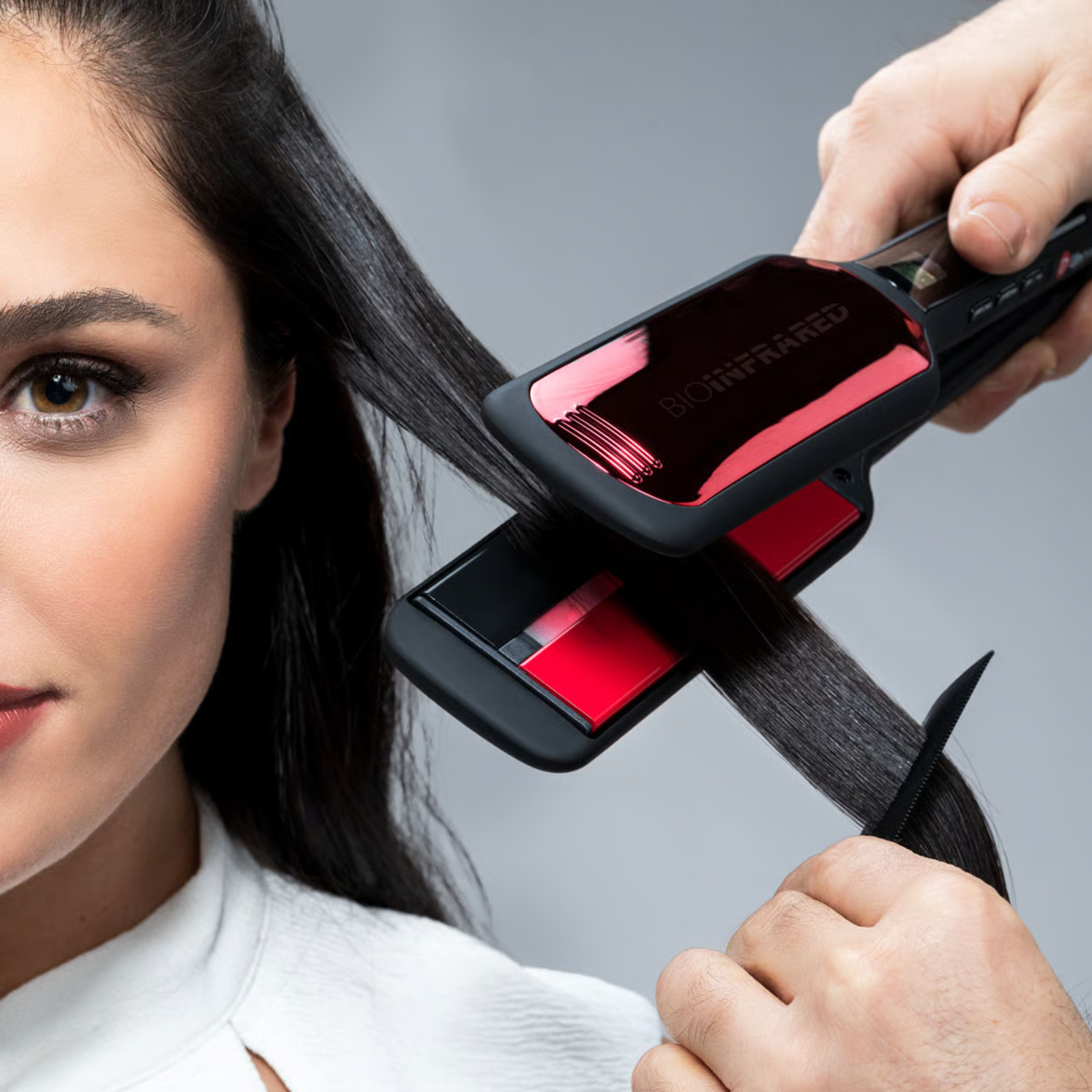 Placă profesională cu infraroșu pentru îndreptat părul tratat cu keratină | Upgrade BioInfrared Keratin