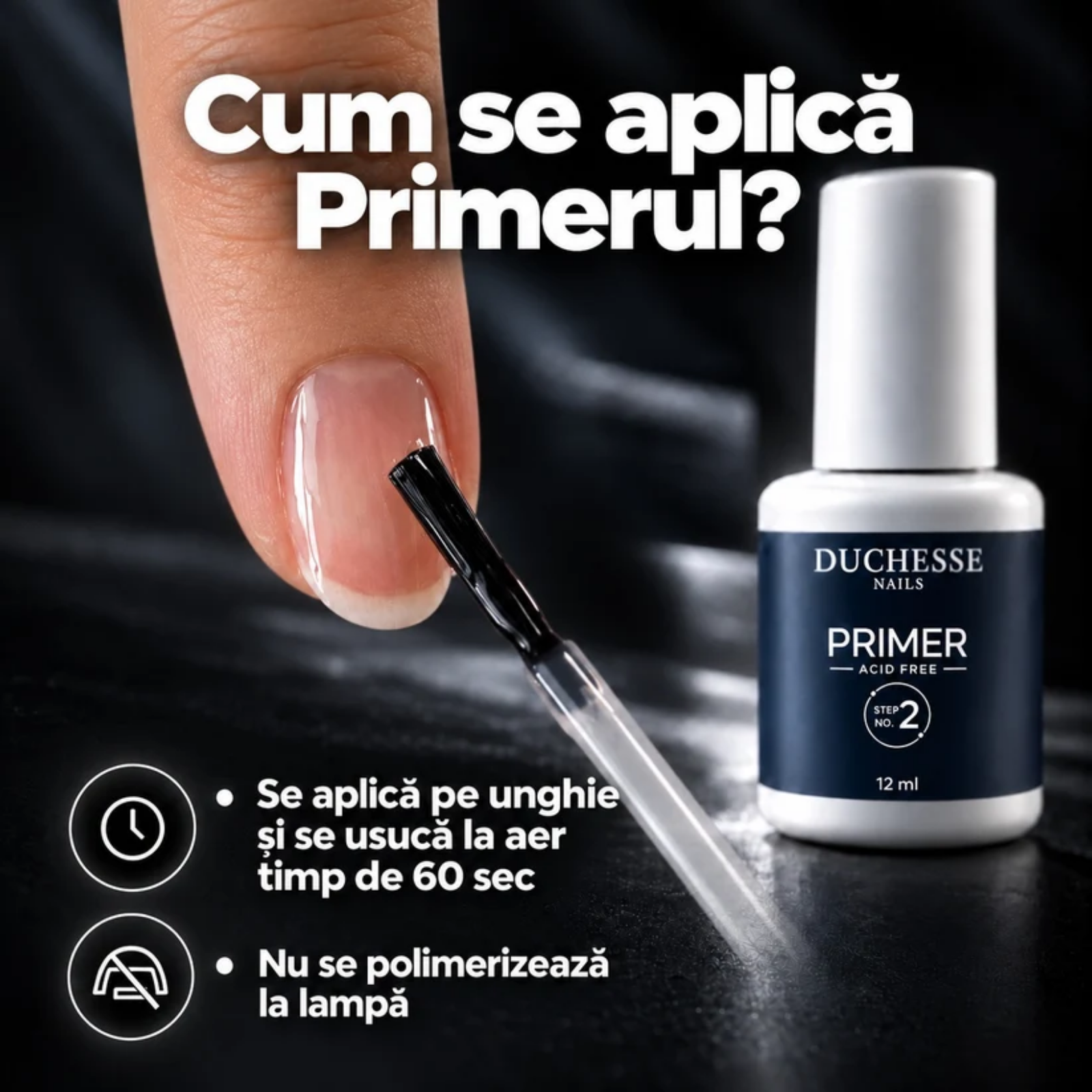 Primer fara acid pentru pregatirea unghiei naturale | Duchesse Nails Primer Acid Free Step No.2 12ml
