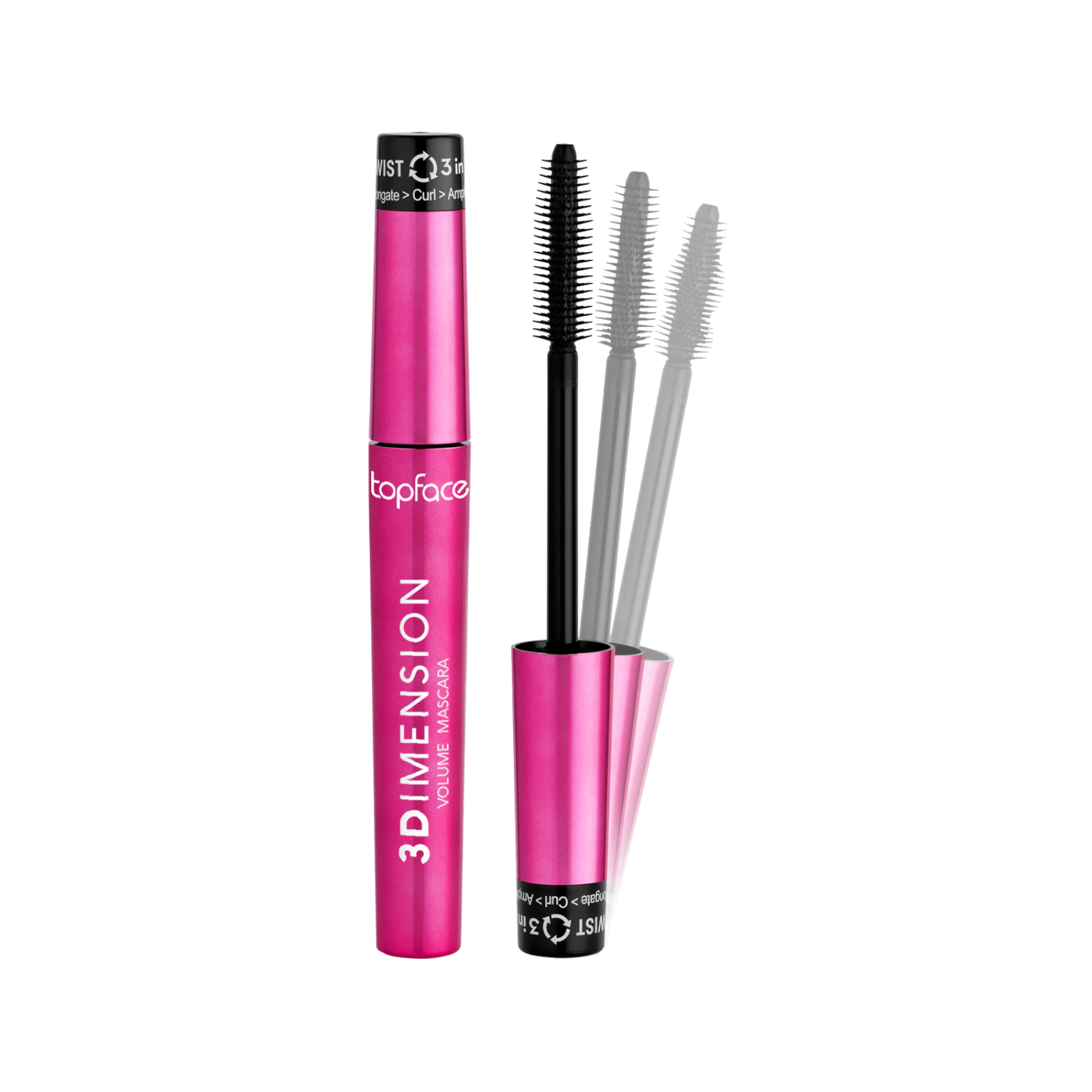 Rimel pentru volum 3D | Topface 3 Dimension Volume Mascara 8ml
