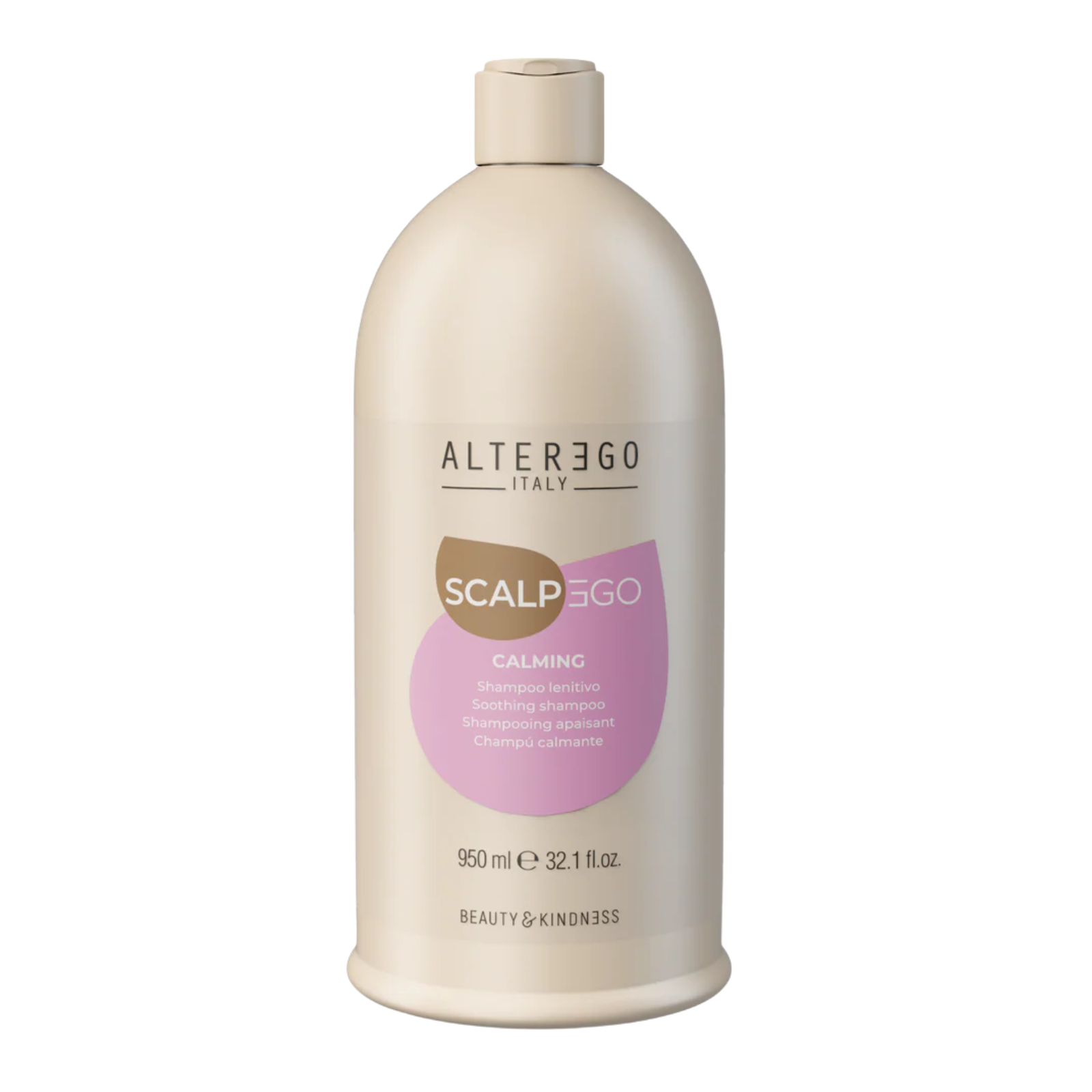 Sampon pentru curatarea delicata a scapului sensibil | AlterEgo ScalpEgo Calming Shampoo original Romania Beautifier.ro 950ml