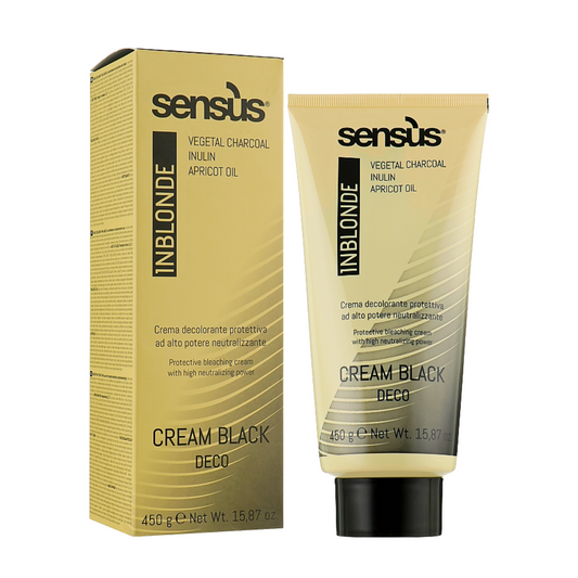 Crema decoloranta neagra Sensus InBlonde Cream Black Deco 450 gr
