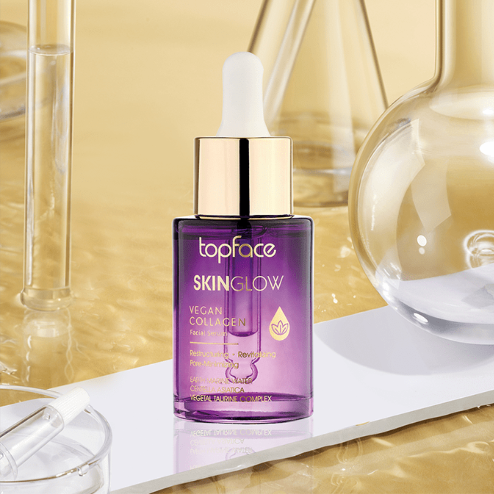 Ser de față ușor revigorant | Topface Skin Glow Vegan Collagen 30ml Beautifier