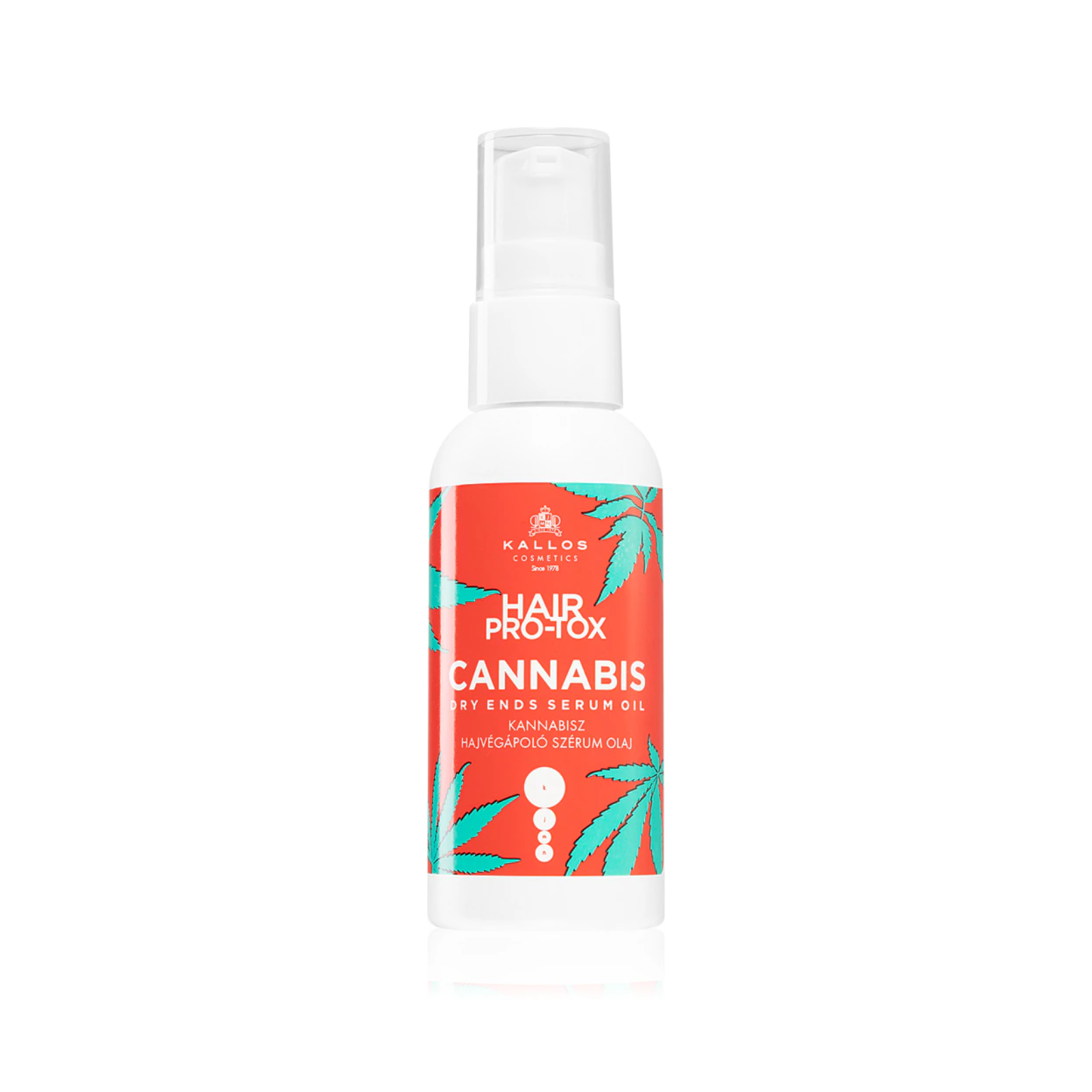 Ser pentru vârfuri deteriorate cu ulei din semințe de canabis | Kallos Pro-Tox Cannabis Dry Ends Serum 50 ml Beautifier Romania 