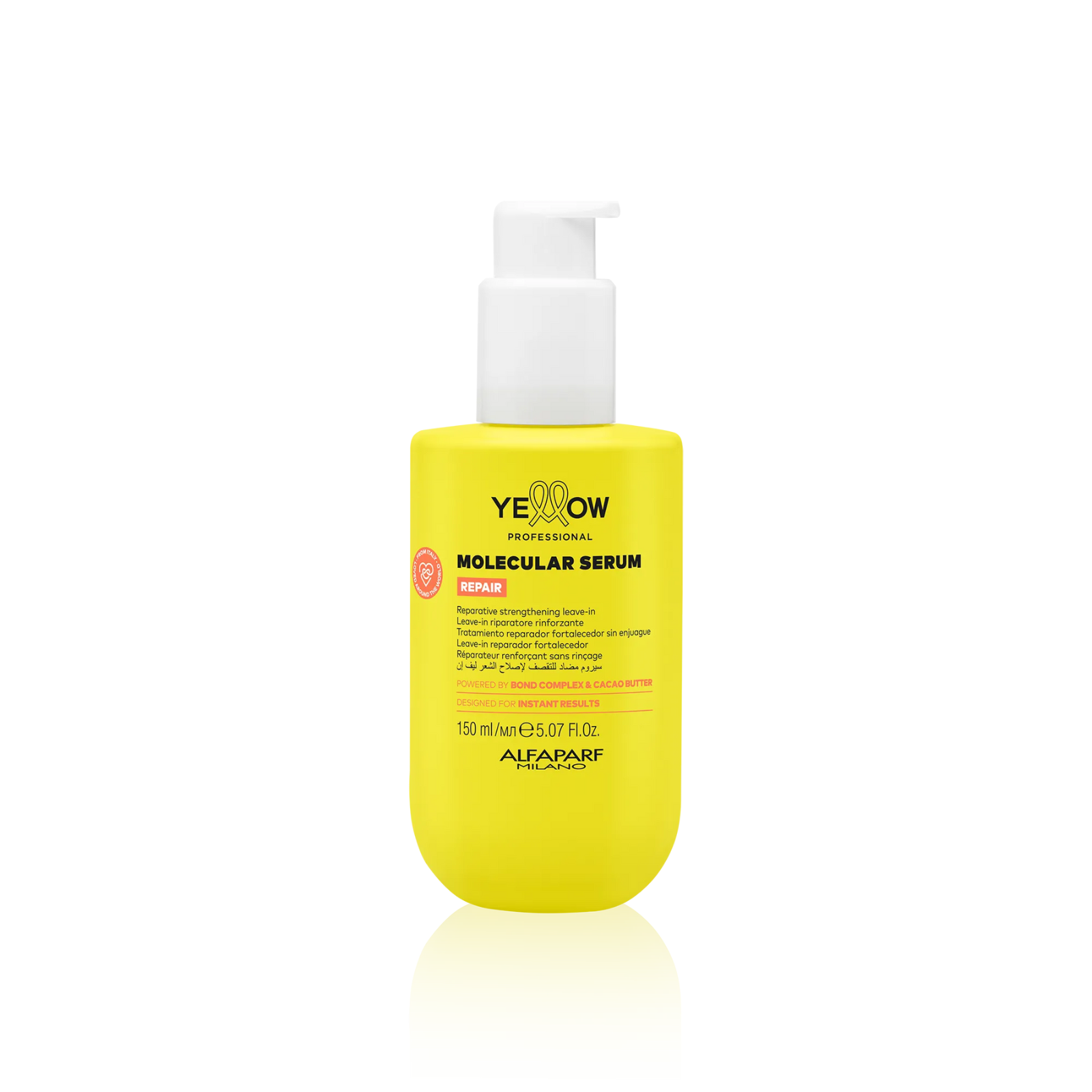 Ser reconstructie moleculara a parului Alfaparf Yellor Profesional Repair Molecular Serum 150 ml Beautifier.ro