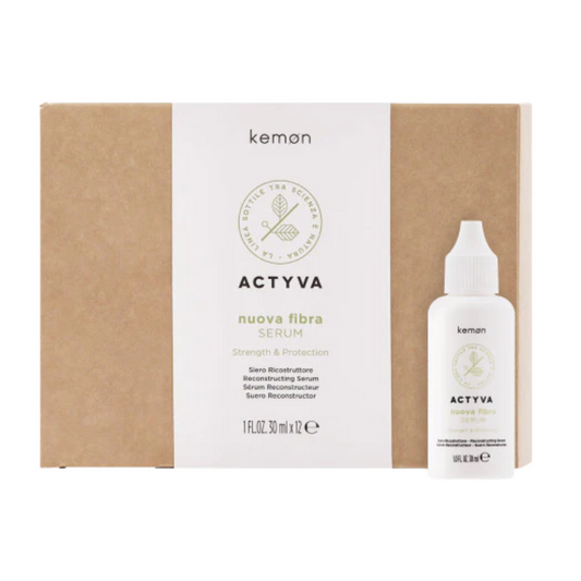 Ser reconstructiv pentru par deteriorat | Kemon Actyva Nuova Fibra Serum 12x30 ml