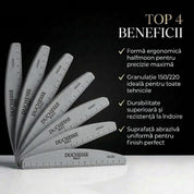 Set 20 Buffer Profesional Unghii, Semiluna, Granulatie 150/220