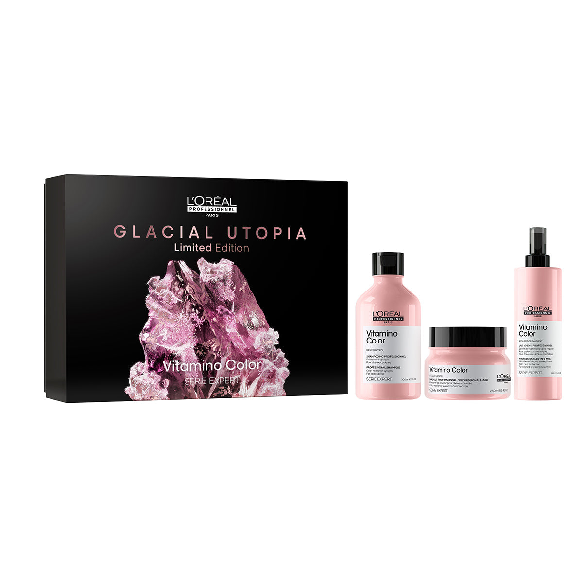 Set menținere culore par vopsit  |  L’Oreal Professionnel  Vitamino Color (sampon,masca,spray)