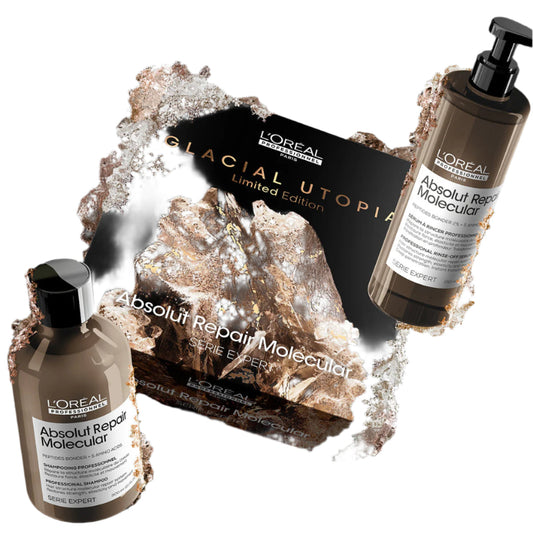 Set reparare intensă păr degradat |L’Oreal Professionnel Absolut Repair Molecular(sampon,serum)