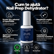Soluție pentru pregătirea unghiei | Duchesse Nails Nail Prep Dehydrator Step No.1 12ml
