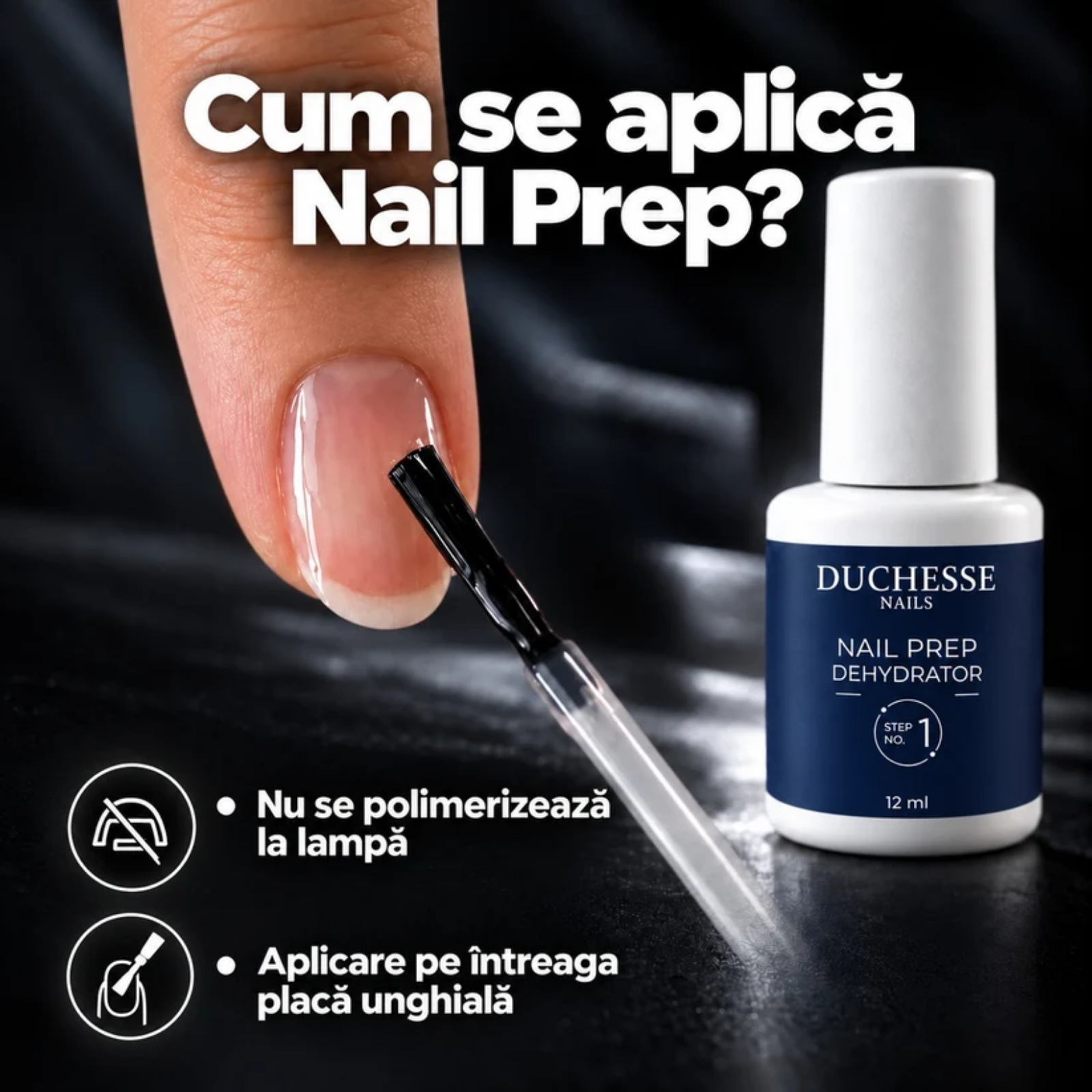 Soluție pentru pregătirea unghiei | Duchesse Nails Nail Prep Dehydrator Step No.1 12ml