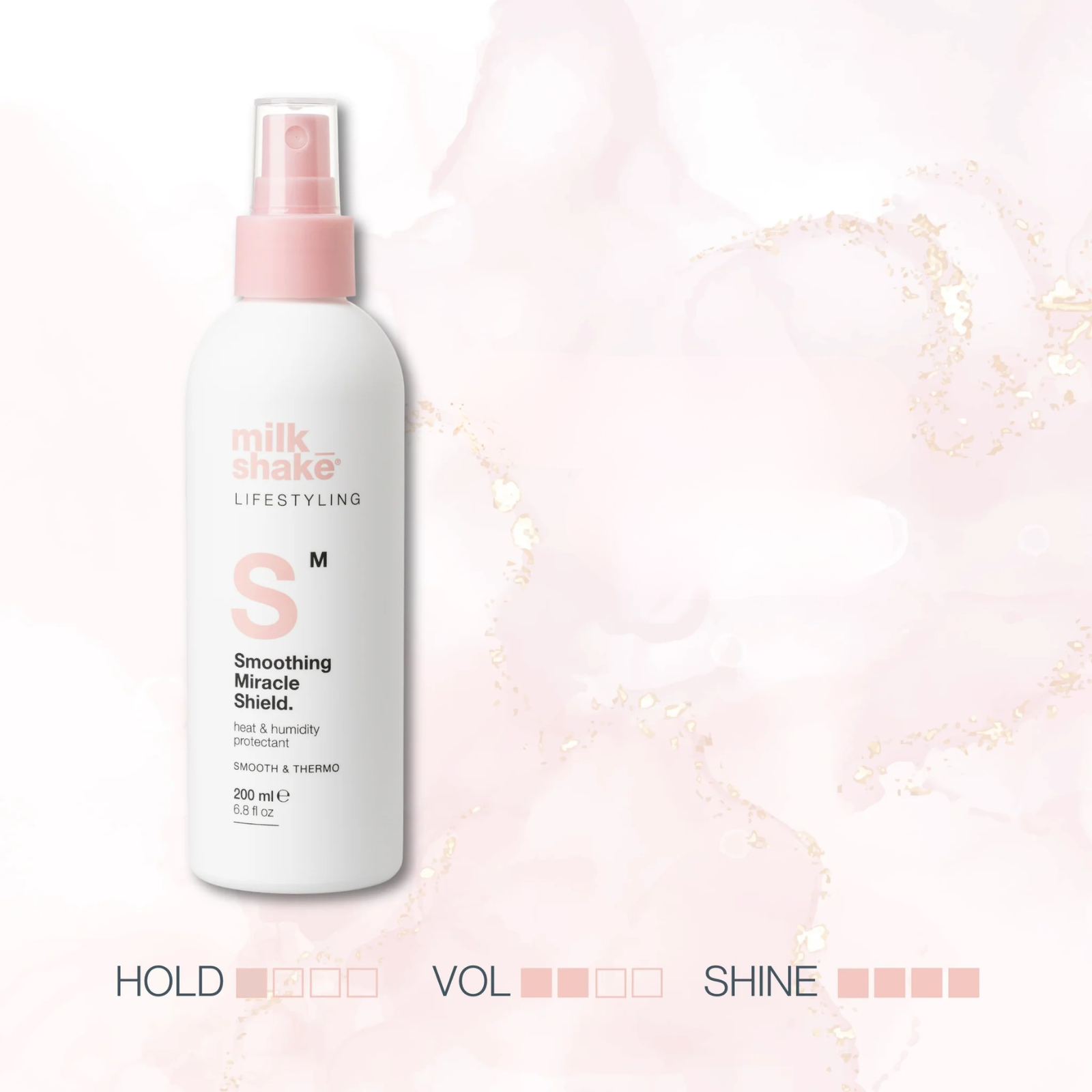 Spray Leave-In anti umiditate și protecție termică | Milkshake Lifestyling Smoothing Miracle Shield 200ml