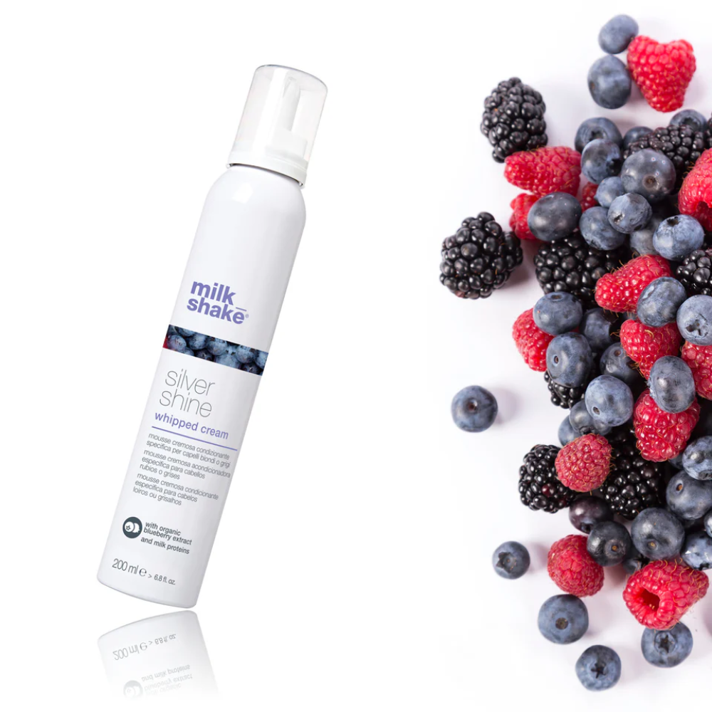 Spuma neutralizare tonuri galben | Milkshake Silver Shine Whipped Cream 200 ml Beautifier Romania