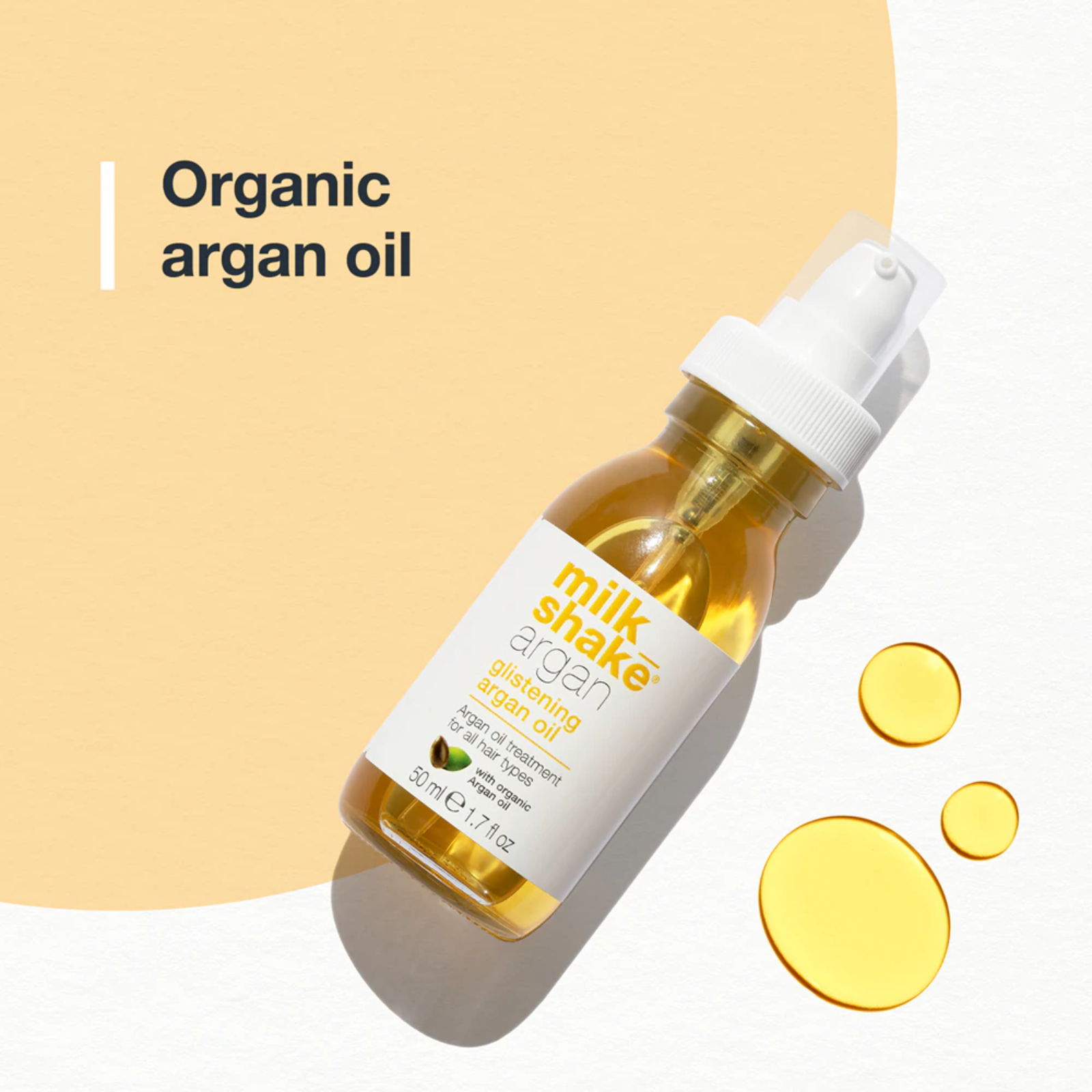 Tratament cu ulei de Argan Milkshake Glistening Argan Oil 50 ml Beautifier.ro