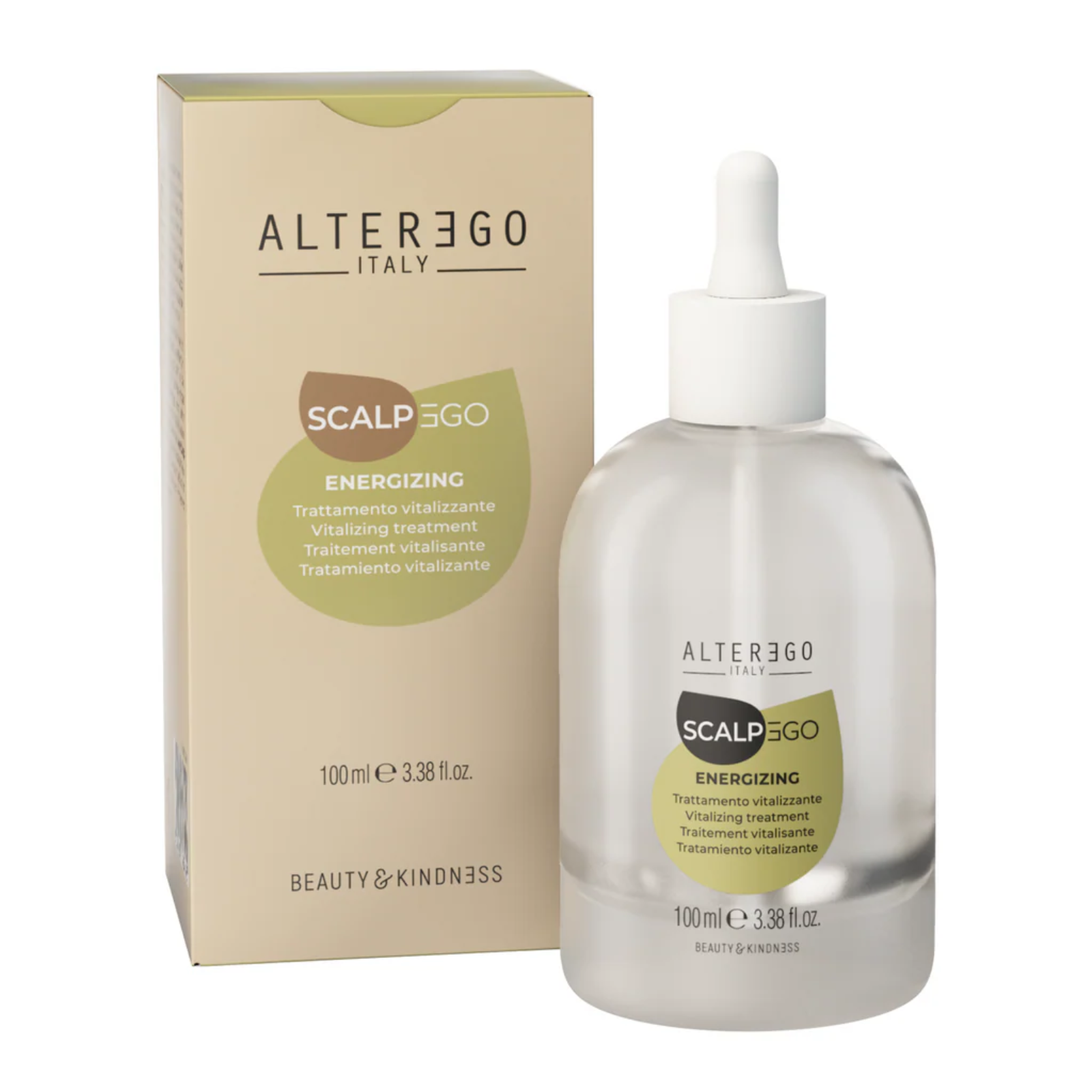 Pachet energizant si revitalizant pentru scalp sensibil si par fragil | AlterEgo ScalpEgo Energizing Kit ( Sampon 300ml, Tratament 100ml )