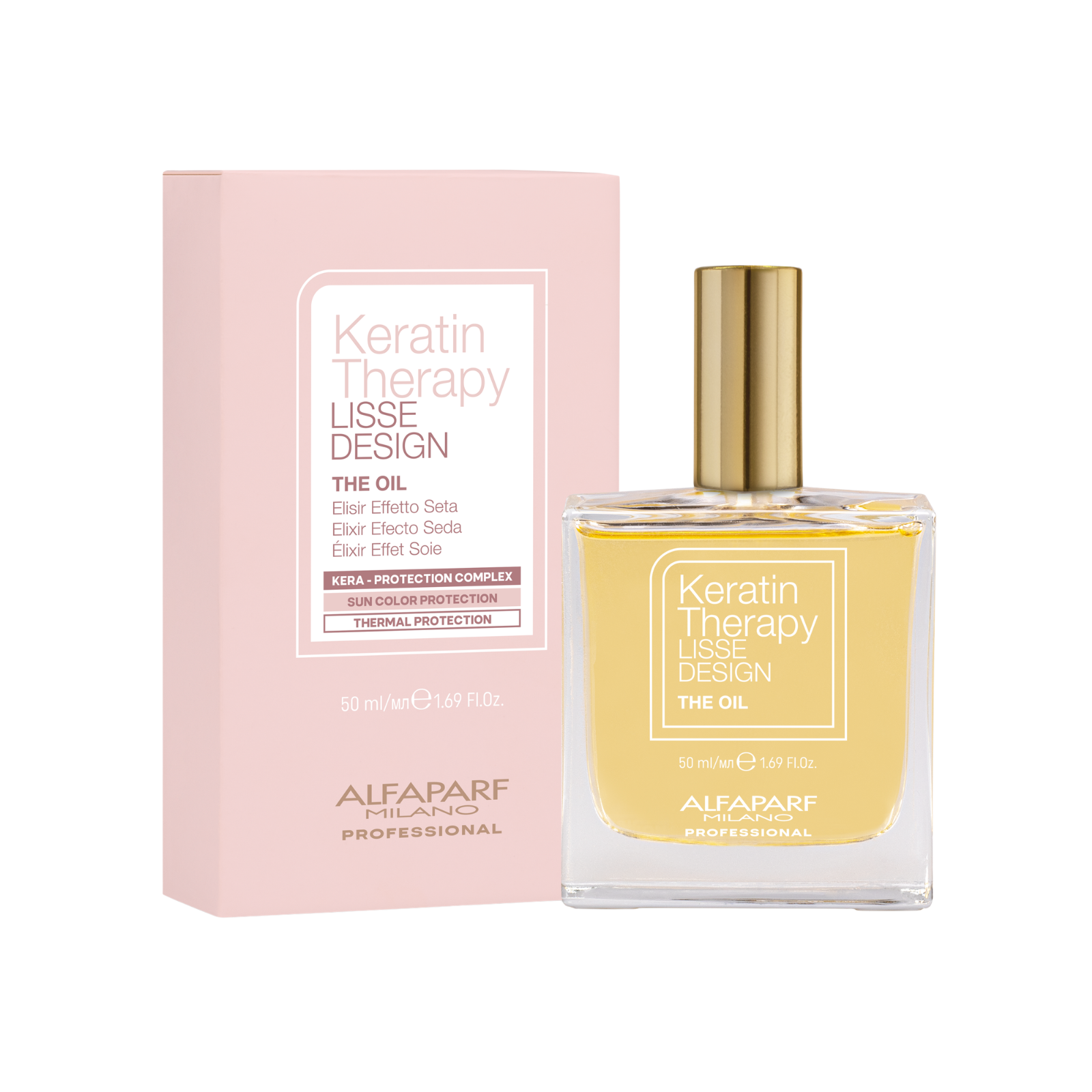 Ulei elixir cu efect mătăsos | Alfaparf Lisse Design Keratin Therapy The Oil 50 ml Beautifier.ro