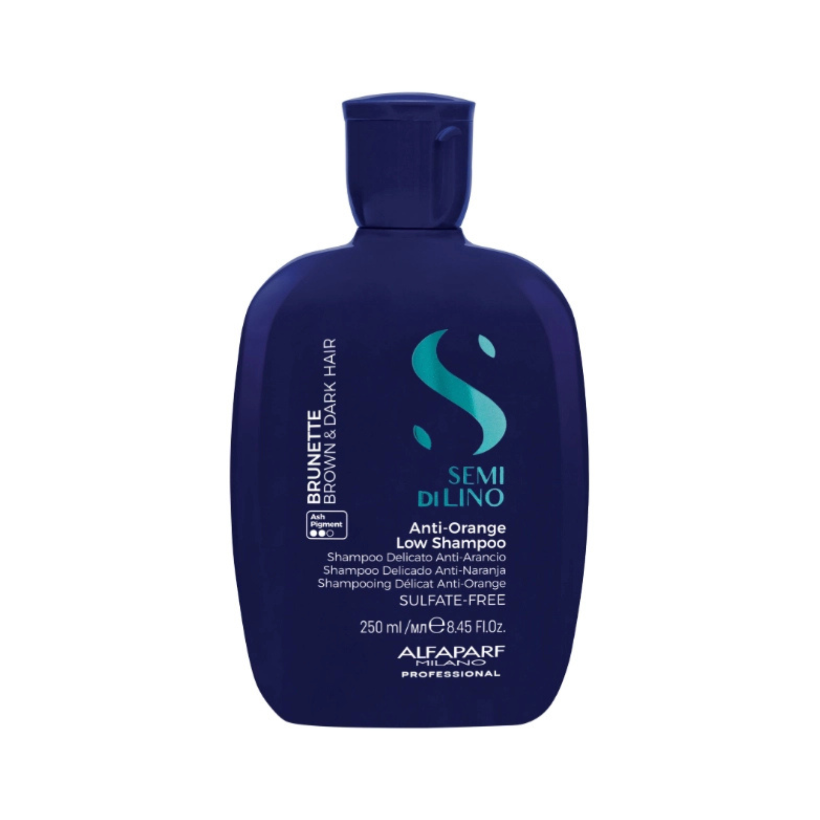 Sampon anti-portocaliu | Alfaparf Semi di Lino Brunnette 250ml