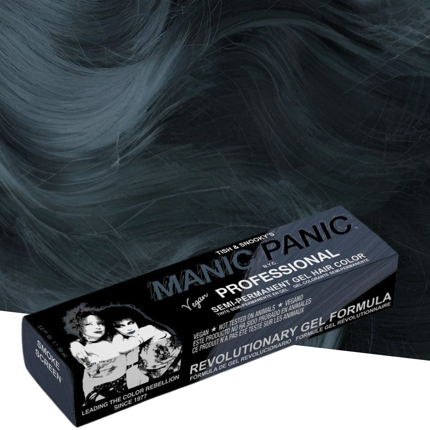 Vopsea Gel de  Par Semipermanenta Smoke Screen - Manic Panic Professional 90ml