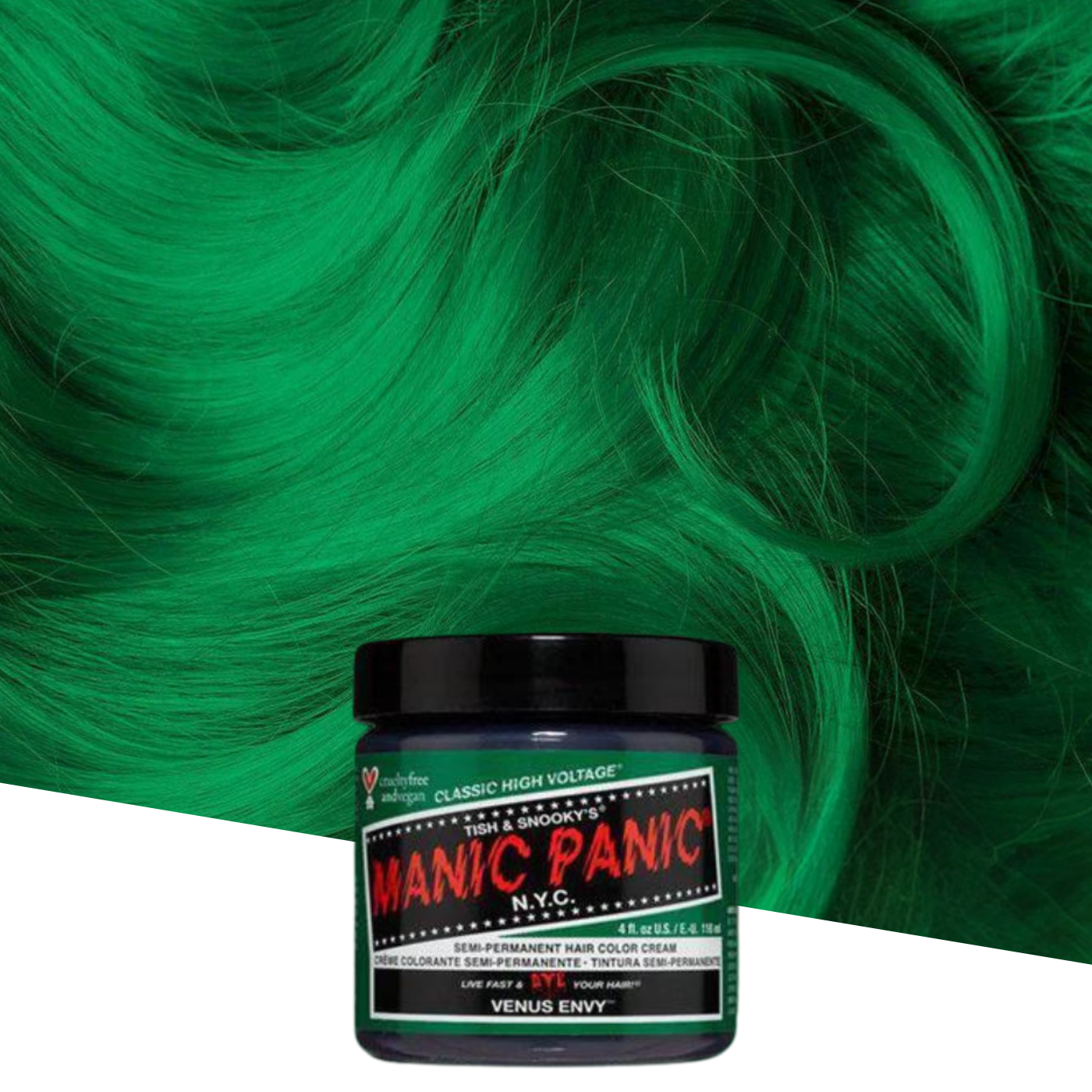 Vopsea de Par Semipermanenta Venus Envy - Manic Panic 118 ml