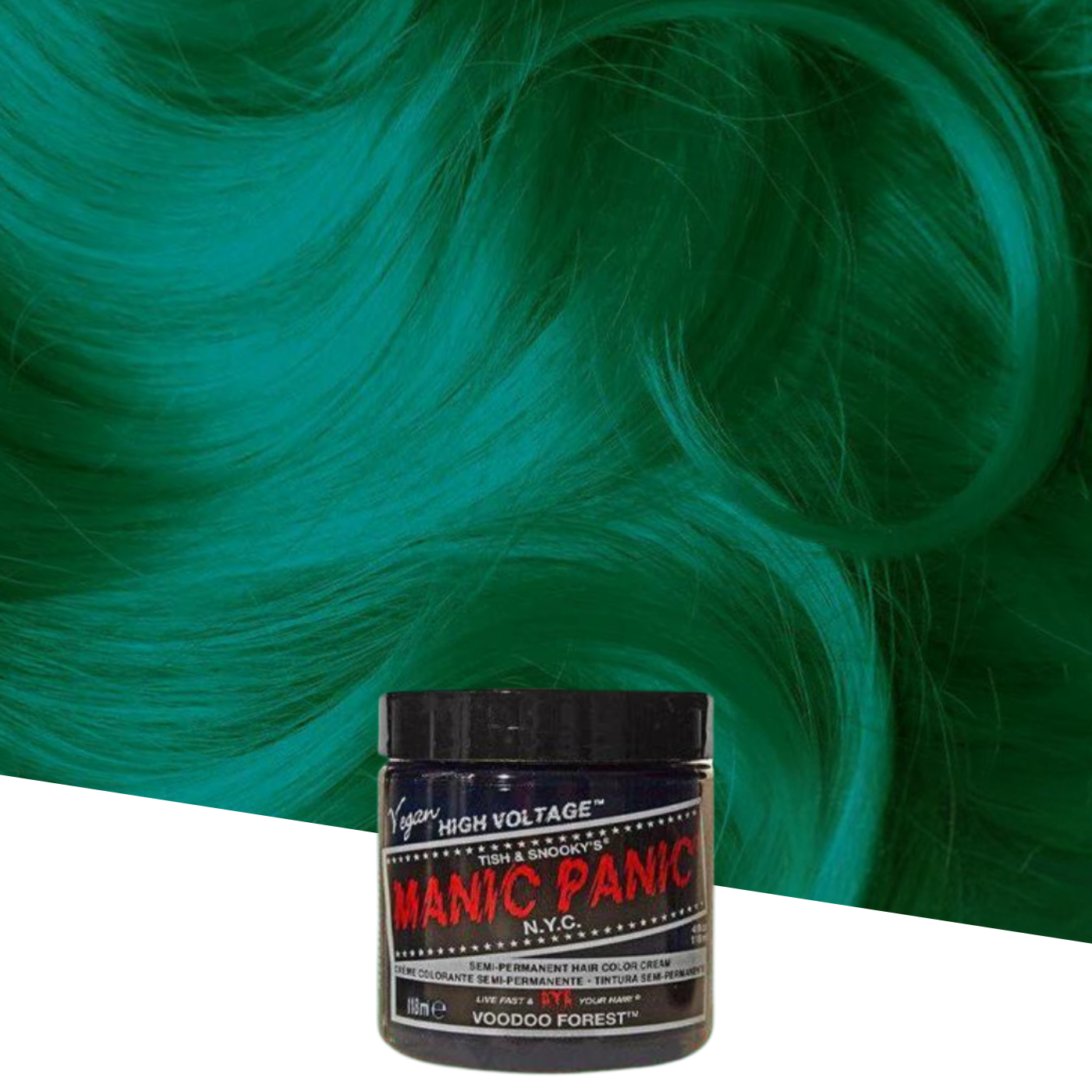 Vopsea de Par Semipermanenta Voodoo Forest - Manic Panic 118 ml