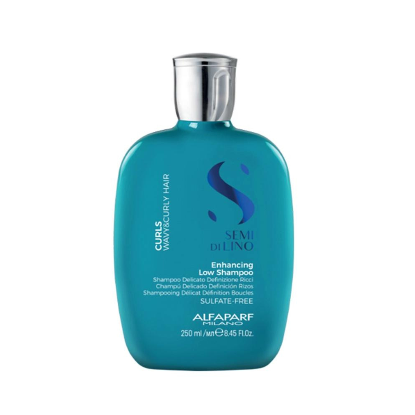 Sampon pentru par cret sau ondulat 250ml Semi di Lino Curls Enhancing Low Sampon - Alfaparf