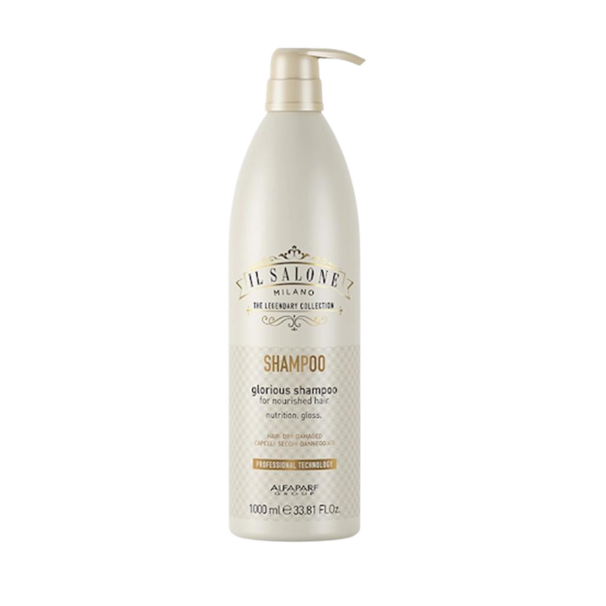 Sampon pentru par foarte uscat sau degradat 1000 ml Salone Glorious Shampoo - Alfaparf