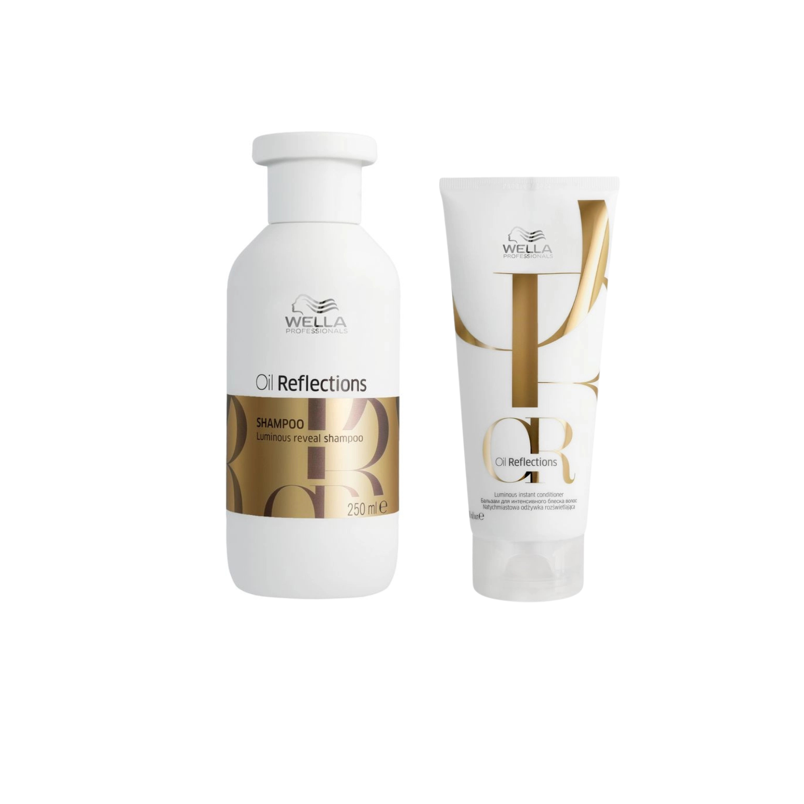 Pachet par stralucitor | Wella Oil Reflections (Sampon 250ml, Balsam 200ml)