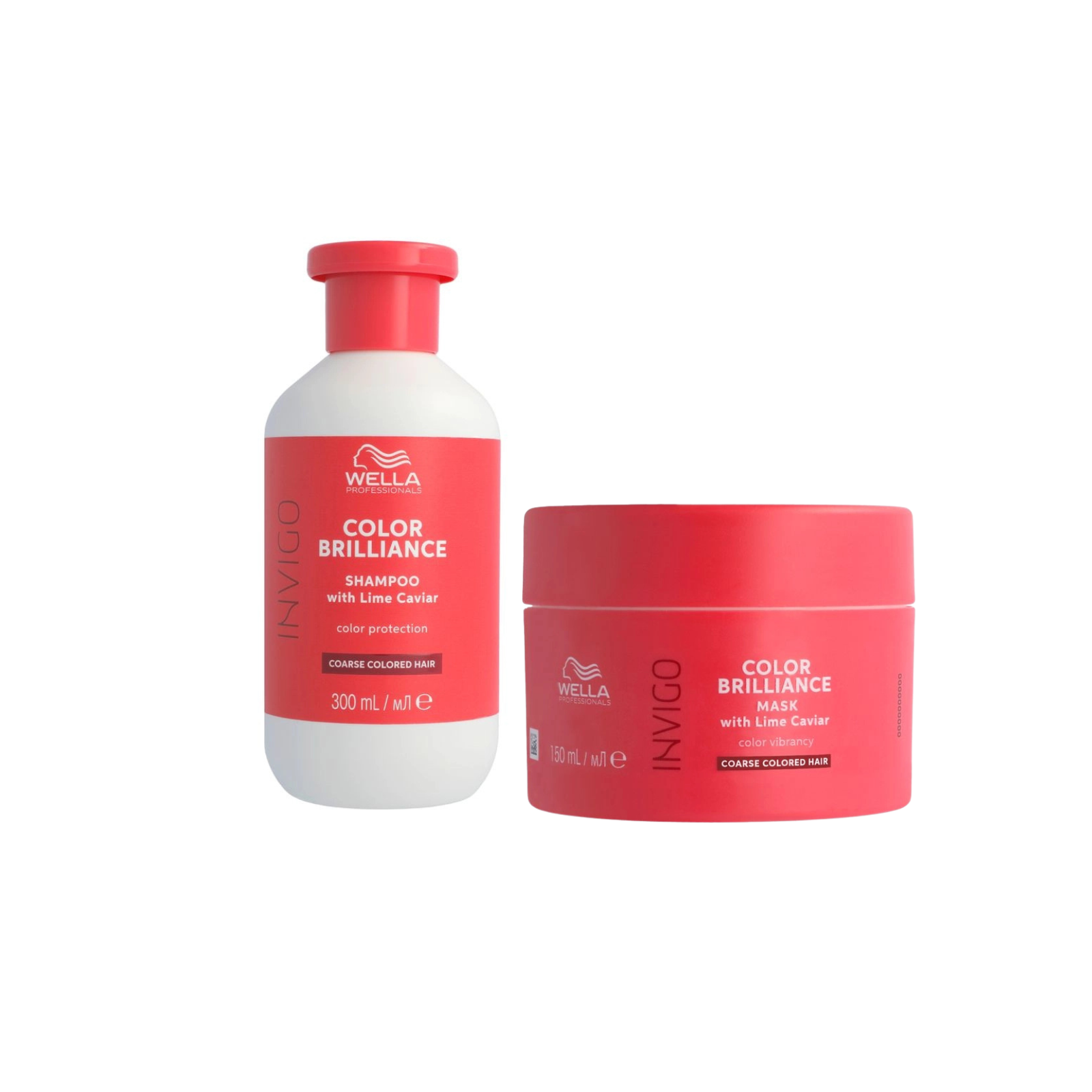 Pachet par gros si vopsit | Wella Brilliance Coarse (Sampon 250ml, Masca 150ml)