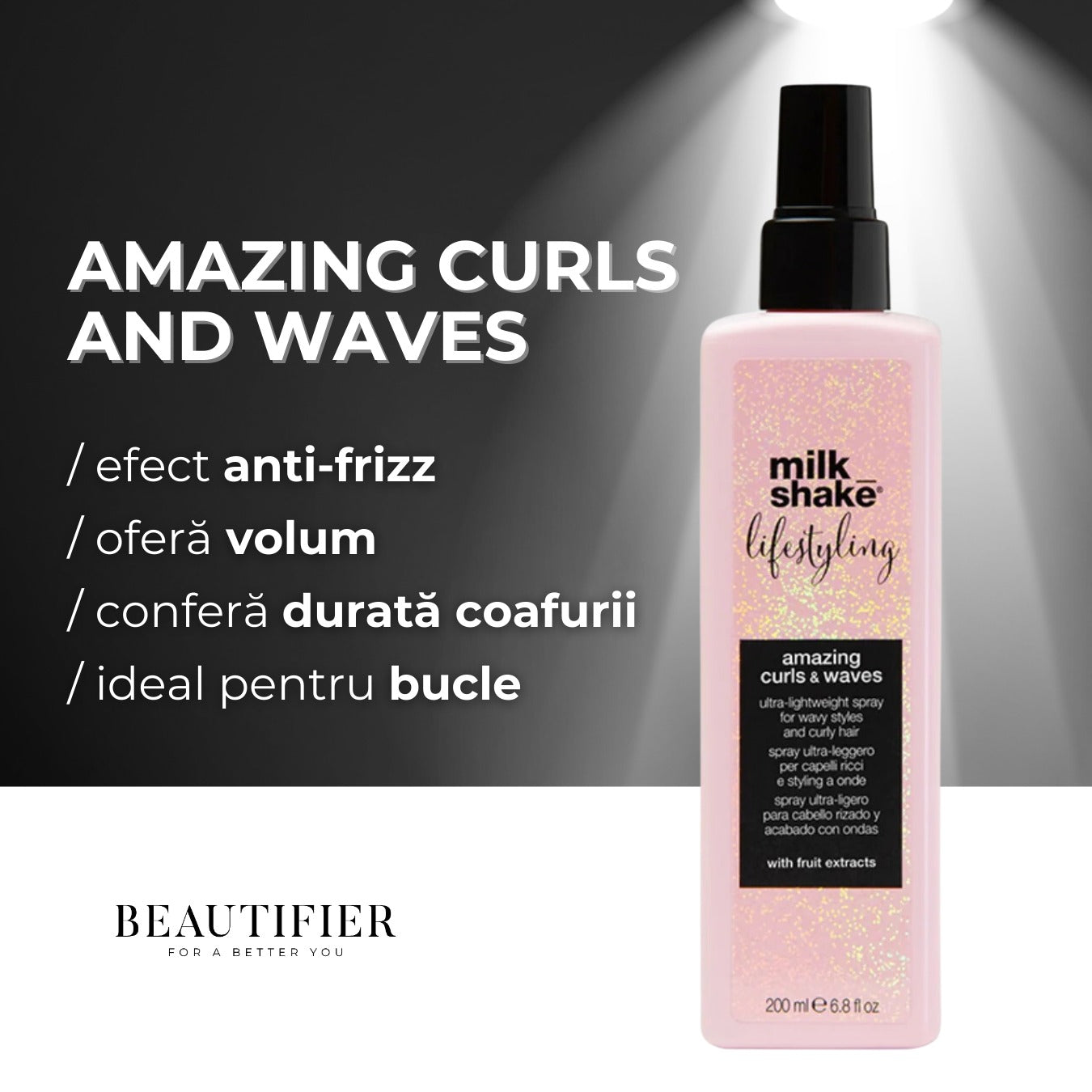 Spray anti-umiditate, Amazing Curls and Waves - Milkshake