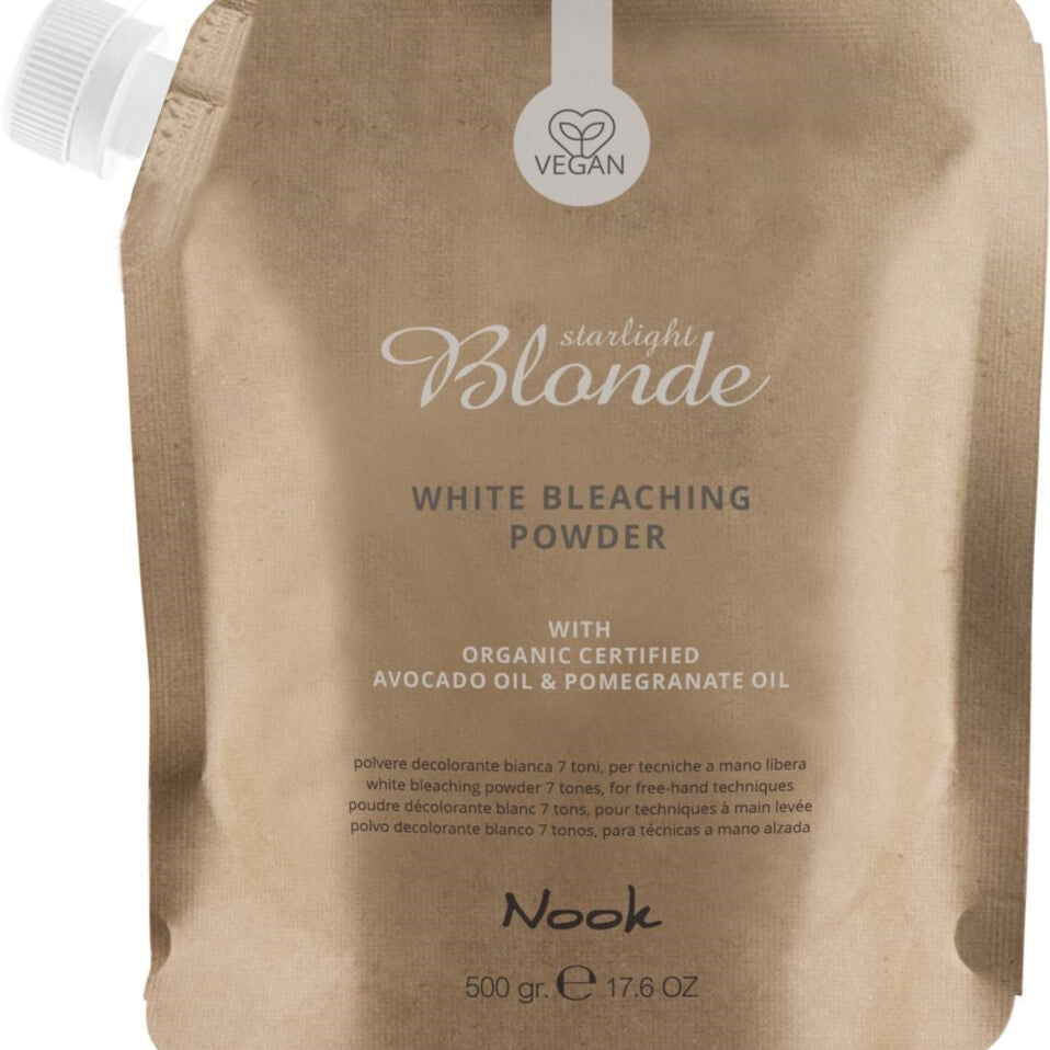 Pudră decolorantă organică Albă Nook Service Color 500g