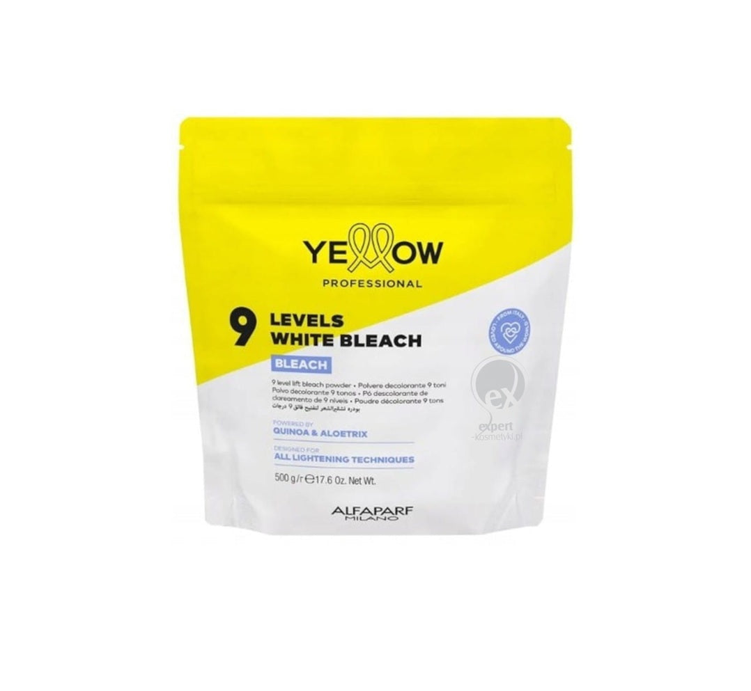 Pudra decoloranta alba 9 tonuri | Alfaparf Yellow Professional 9 Levels White Bleach 500g 