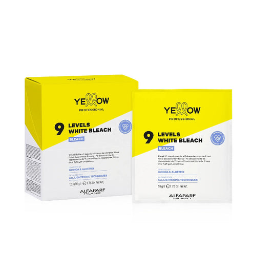 Pudra decoloranta alba 9 tonuri | Alfaparf Yellow Professional 9 Levels White Bleach 12x50g