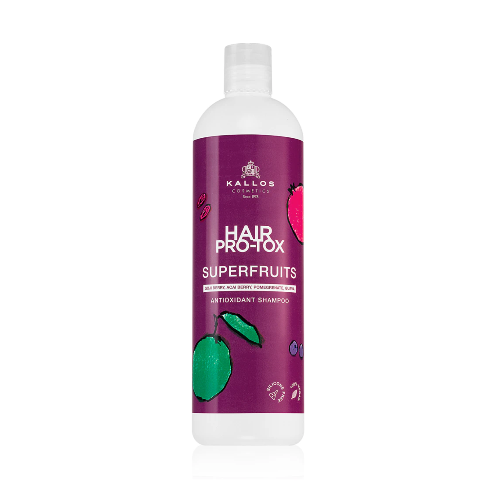 Șampon cu efect antioxidant | Kallos Pro-Tox Superfruits Antioxidant Shampoo 1000ml Beautifier
