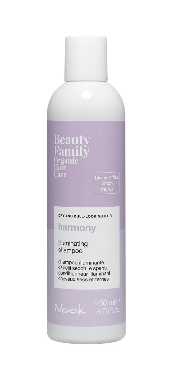 Șampon organic stralucire păr uscat si tern | Nook Beauty Family Harmony Illuminating Shampoo 250ml