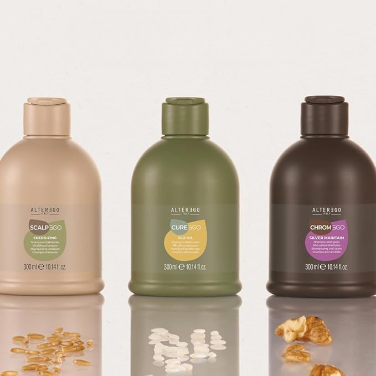 Șampon pentru părul vopsit blond cu efect anti îngălbenire | AlterEgo ChromEgo Silver Maintain Shampoo