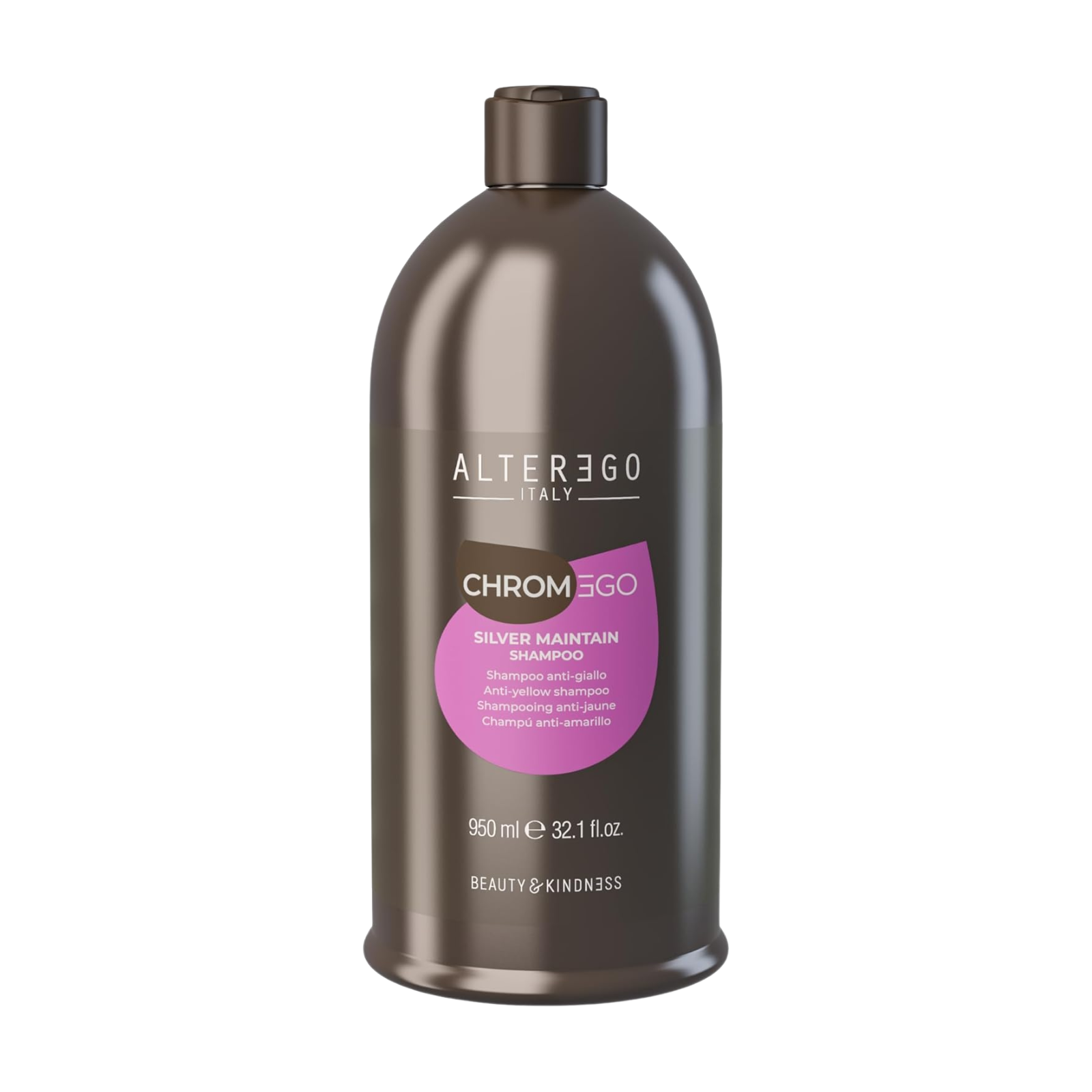 Șampon pentru părul vopsit blond cu efect anti îngălbenire | AlterEgo ChromEgo Silver Maintain Shampoo