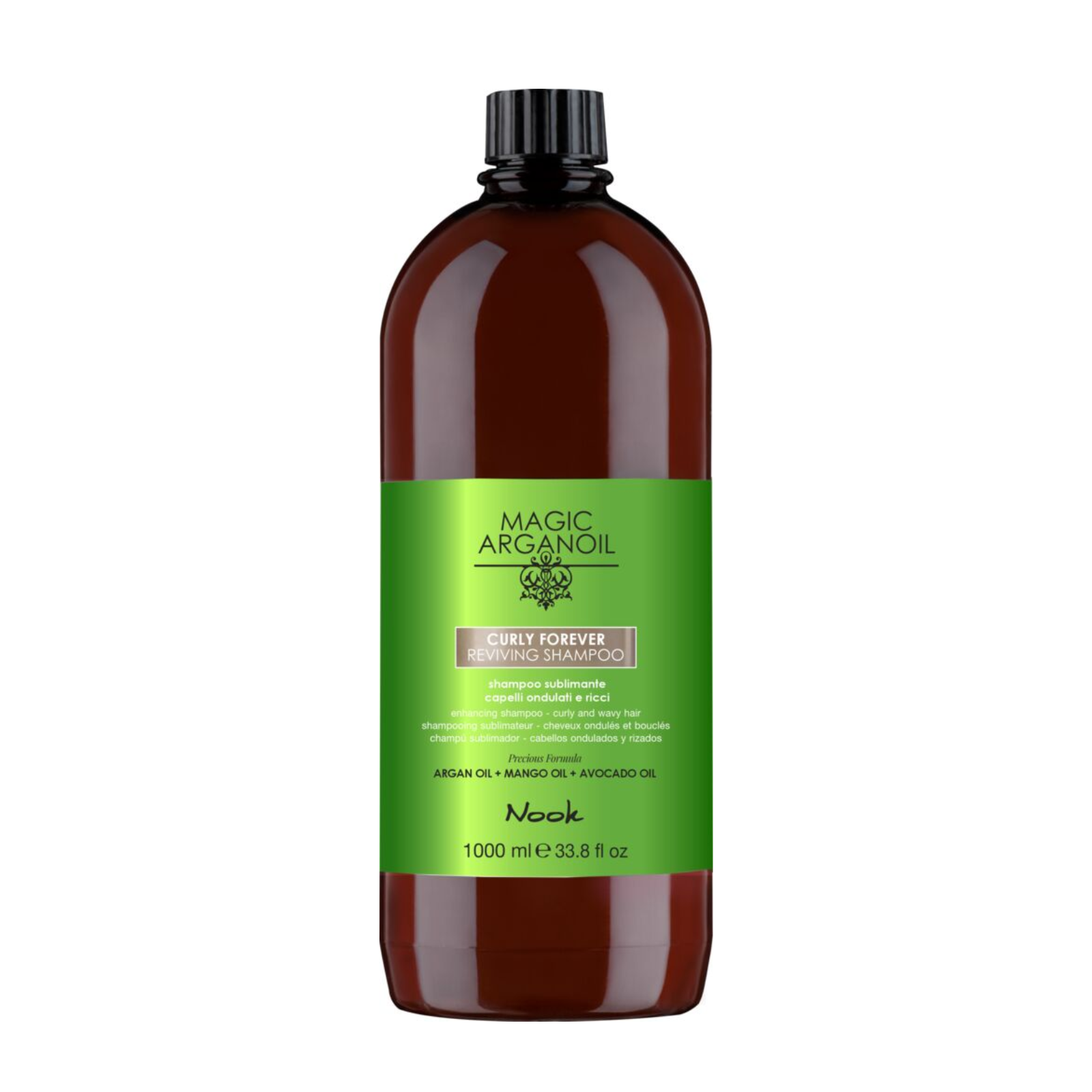 Șampon revigorant pentru păr creț și ondulat | Nook Magic Arganoil Curly Forever Reviving Shampoo 1000ml